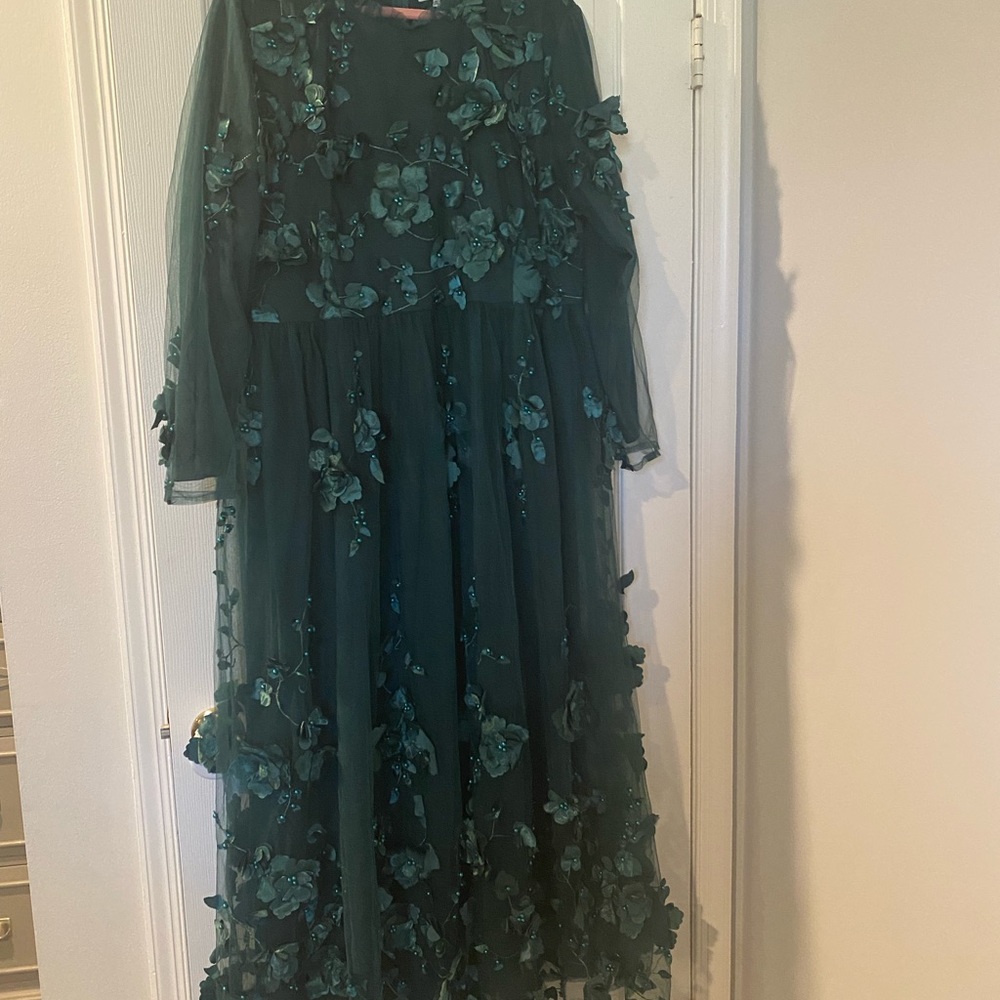3xl gorgeous green gown